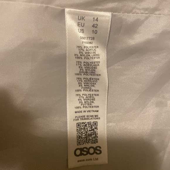 ASOS Tall textured slim coat - Picture 5 of 9